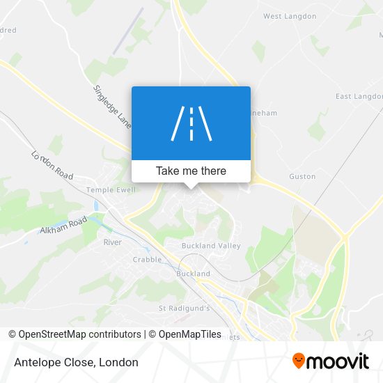 Antelope Close map