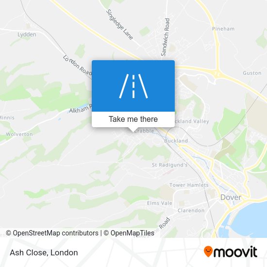 Ash Close map