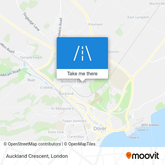 Auckland Crescent map