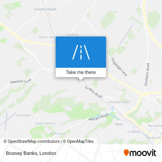 Bosney Banks map