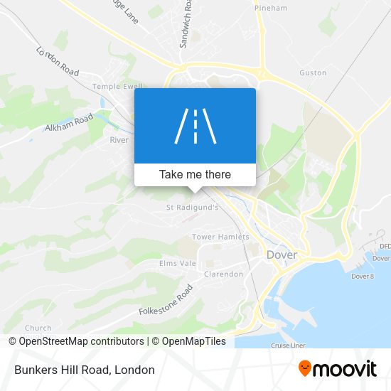 Bunkers Hill Road map