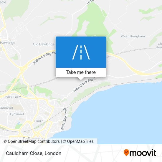 Cauldham Close map