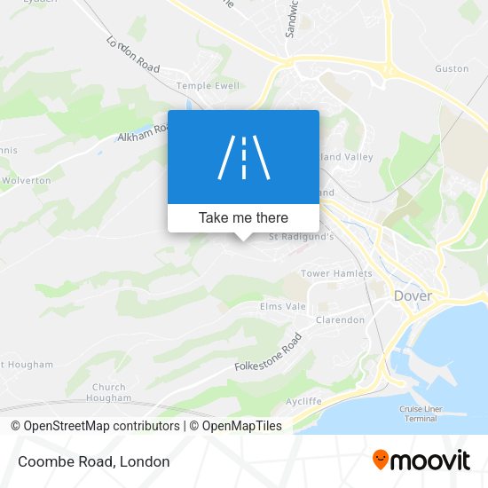 Coombe Road map
