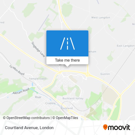 Courtland Avenue map