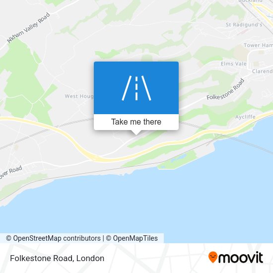 Folkestone Road map