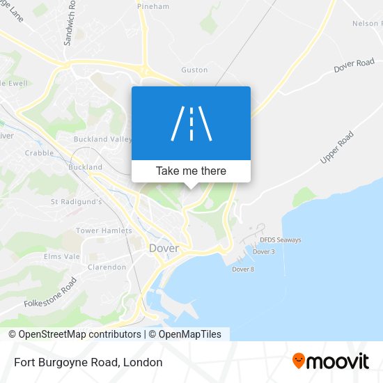 Fort Burgoyne Road map