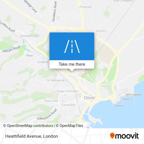 Heathfield Avenue map