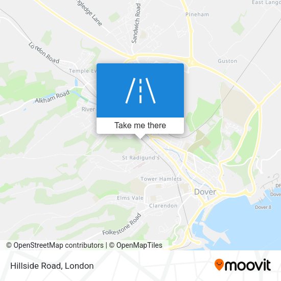 Hillside Road map