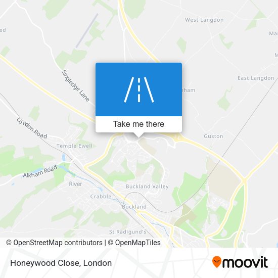 Honeywood Close map