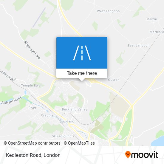 Kedleston Road map