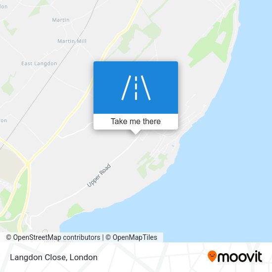 Langdon Close map