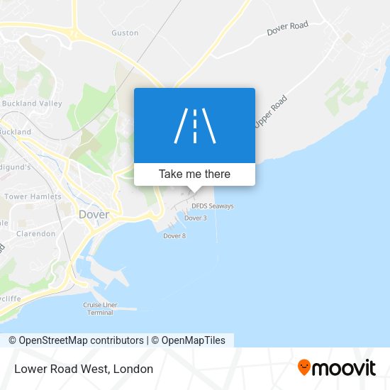 Lower Road West map