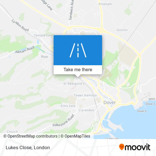 Lukes Close map