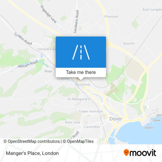 Manger's Place map