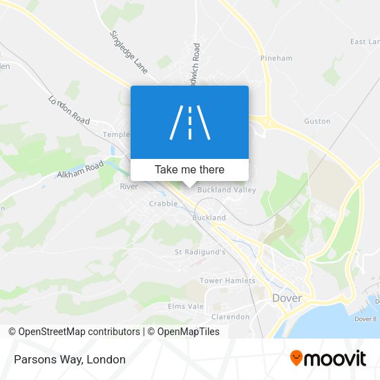 Parsons Way map