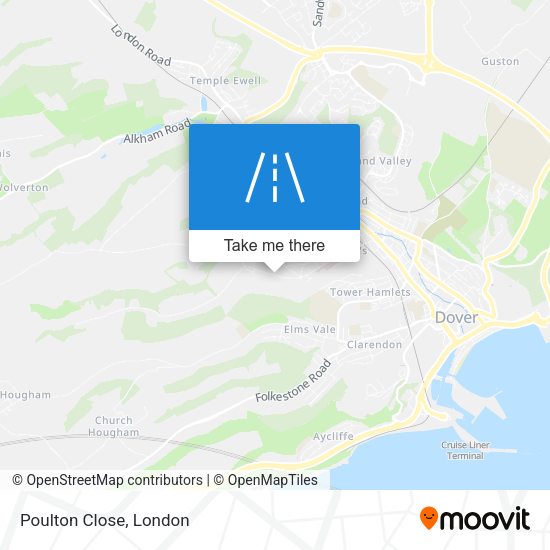 Poulton Close map