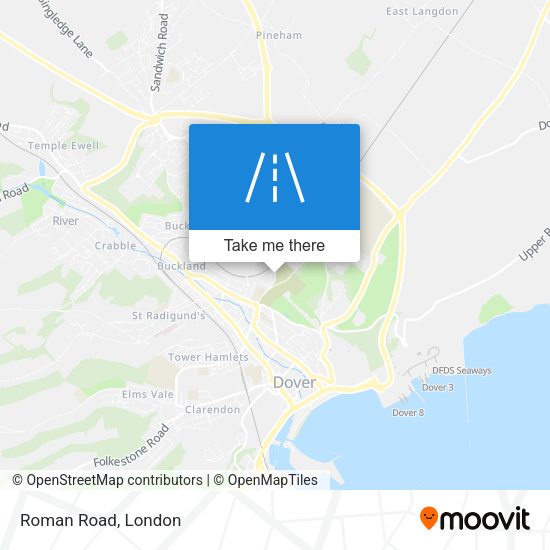 Roman Road map