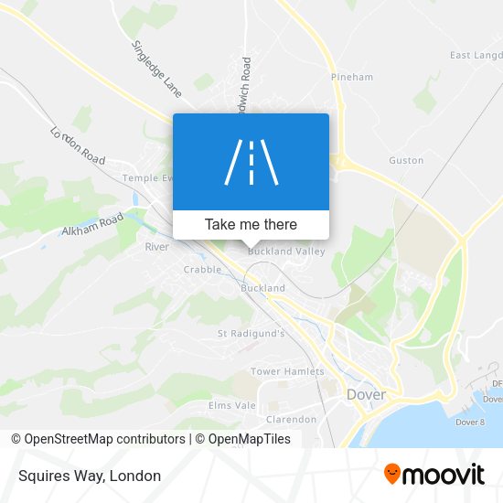 Squires Way map