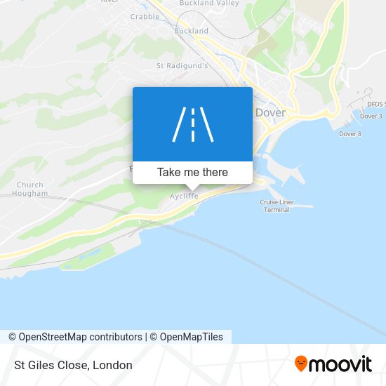 St Giles Close map