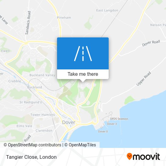 Tangier Close map