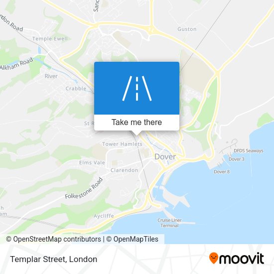 Templar Street map
