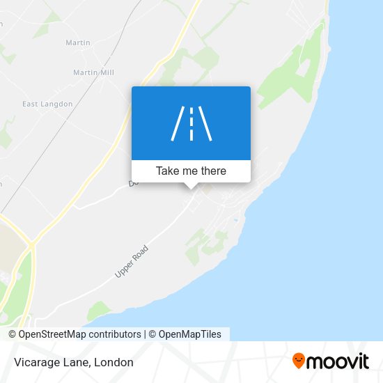 Vicarage Lane map