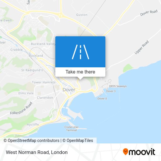 West Norman Road map