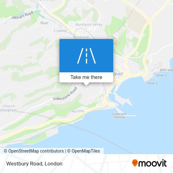 Westbury Road map
