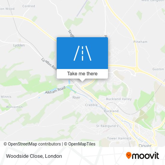 Woodside Close map