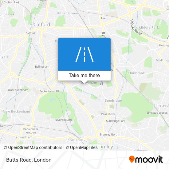 Butts Road map