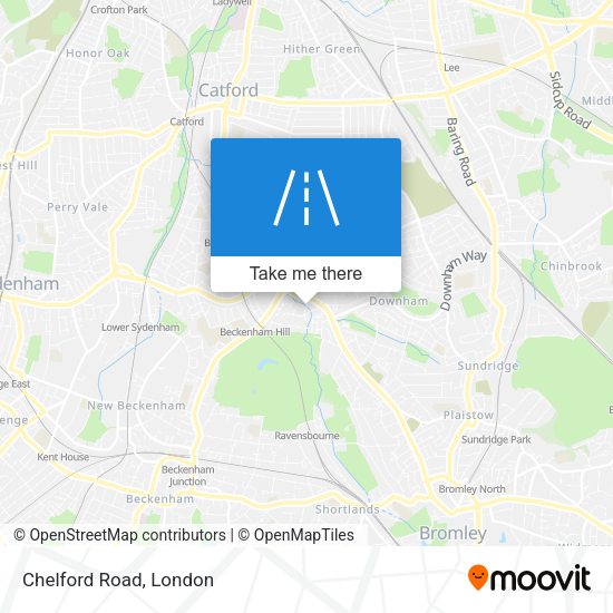Chelford Road map