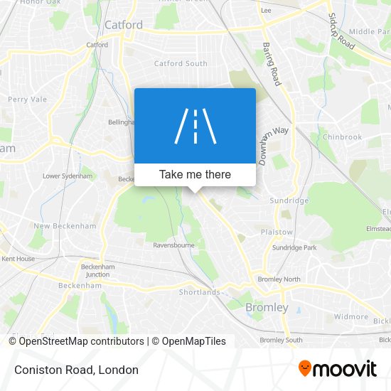 Coniston Road map