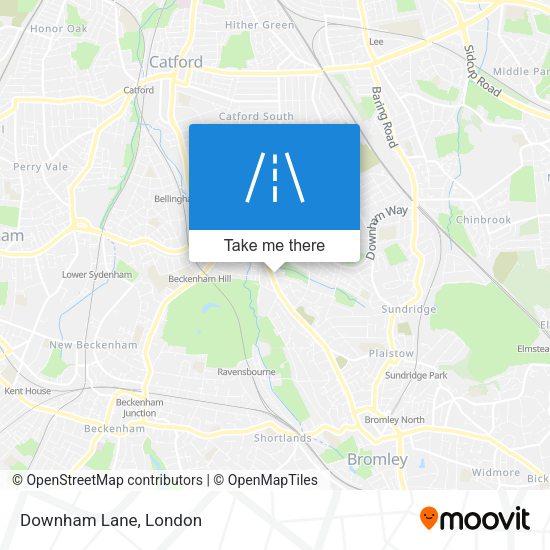 Downham Lane map