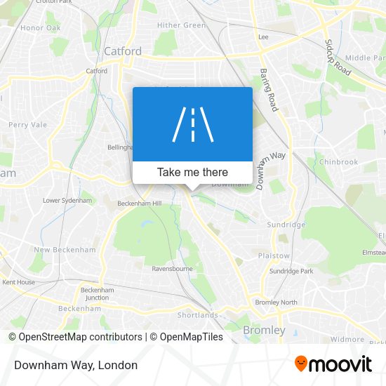 Downham Way map