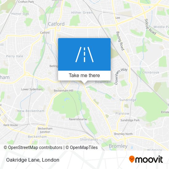 Oakridge Lane map