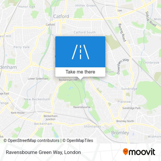 Ravensbourne Green Way map
