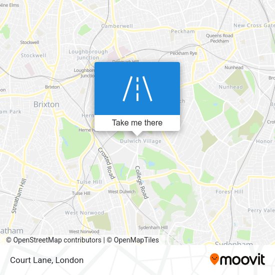 Court Lane map