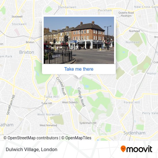 Dulwich Village map