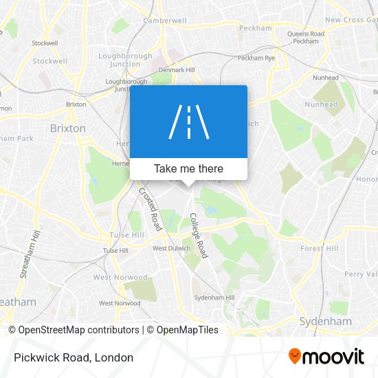 Pickwick Road map
