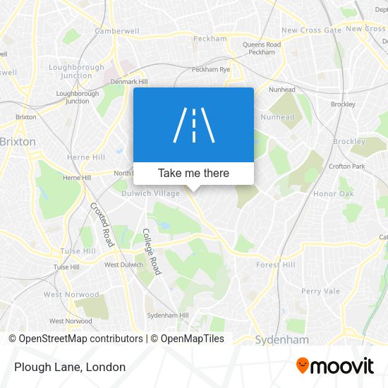 Plough Lane map