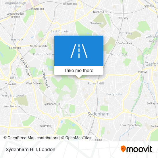 Sydenham Hill map