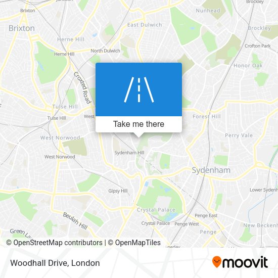 Woodhall Drive map
