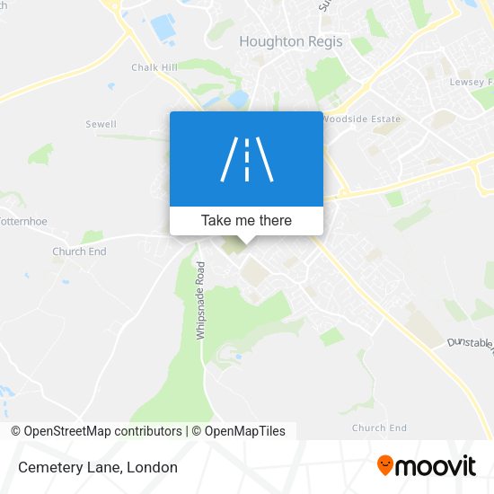 Cemetery Lane map