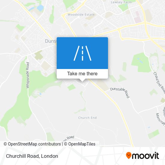 Churchill Road map