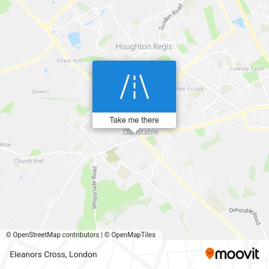 Eleanors Cross map