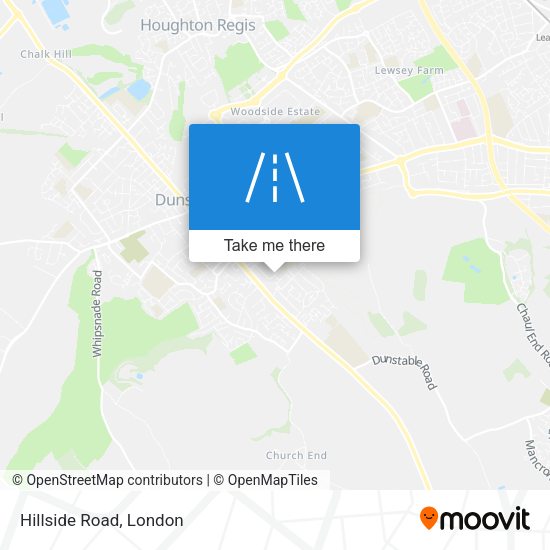 Hillside Road map