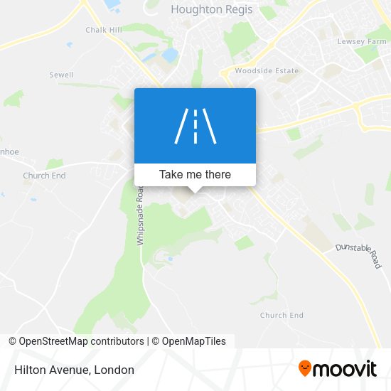 Hilton Avenue map