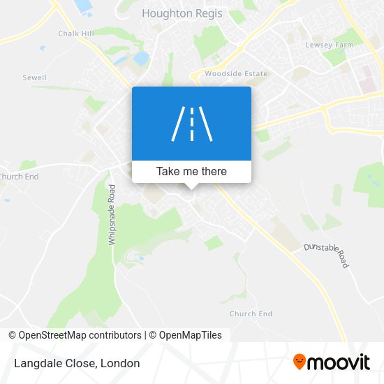 Langdale Close map