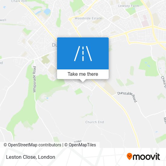 Leston Close map