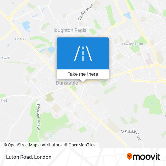 Luton Road map